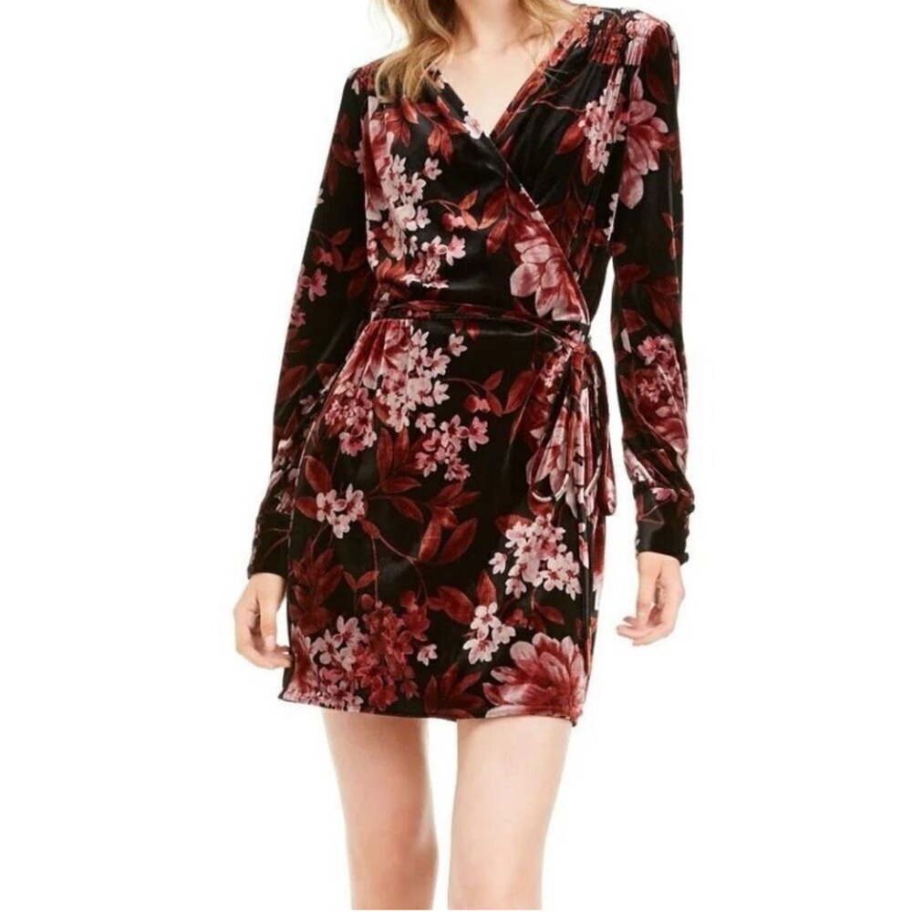 Leyden Floral Long Sleeve Wrap Dress